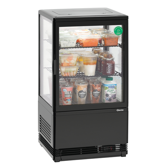Bartscher Mini-Kühlvitrine 58L-SW Bartscher Mini-Kühlvitrine 58L-SW