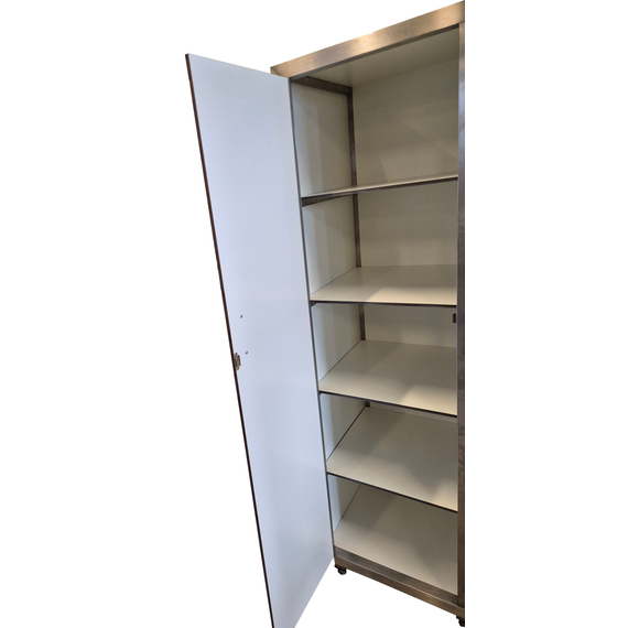 Combisteel Edelstahl Porzellanschrank 3 Türen 5 Level 1880 1 Combisteel Edelstahl Porzellanschrank 3 Türen 5 Level 1880
