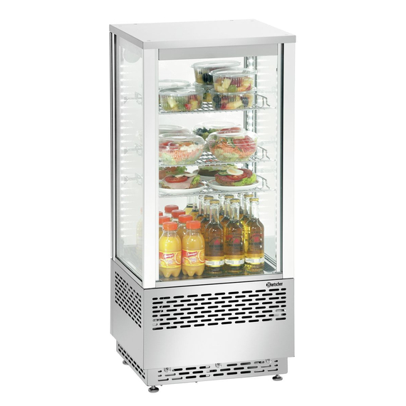 Bartscher Mini-Kühlvitrine 78L, Edelstahl 1 Bartscher Mini-Kühlvitrine 78L, Edelstahl