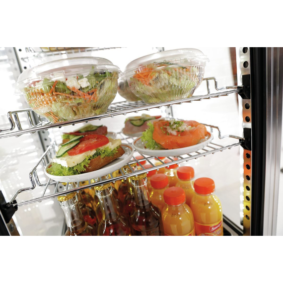 Bartscher Mini-Kühlvitrine 78L, Edelstahl 2 Bartscher Mini-Kühlvitrine 78L, Edelstahl