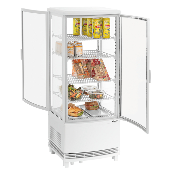 Bartscher Mini-Kühlvitrine 98L2T weiß Bartscher Mini-Kühlvitrine 98L2T weiß
