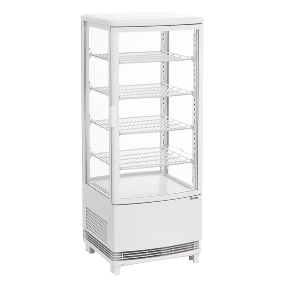 Bartscher Mini-Kühlvitrine 98L2T weiß 9 Bartscher Mini-Kühlvitrine 98L2T weiß