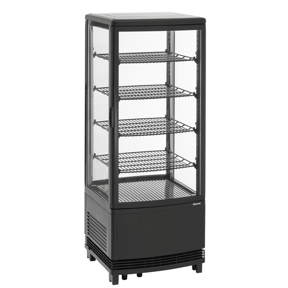 Bartscher Mini-Kühlvitrine 98L2T schwarz 9 Bartscher Mini-Kühlvitrine 98L2T schwarz