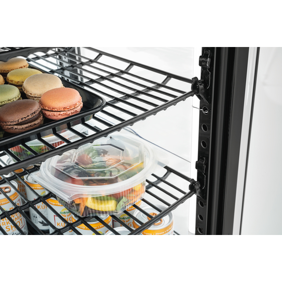 Bartscher Mini-Kühlvitrine 98L2T schwarz 5 Bartscher Mini-Kühlvitrine 98L2T schwarz