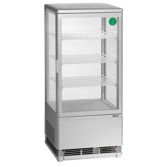 Bartscher Mini-Kühlvitrine 78L, silber 3 Bartscher Mini-Kühlvitrine 78L, silber