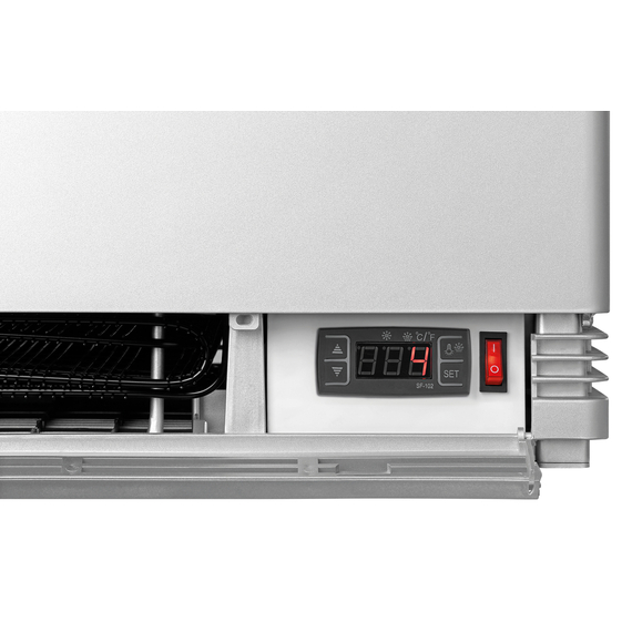 Bartscher Mini-Kühlvitrine 78L, silber 2 Bartscher Mini-Kühlvitrine 78L, silber
