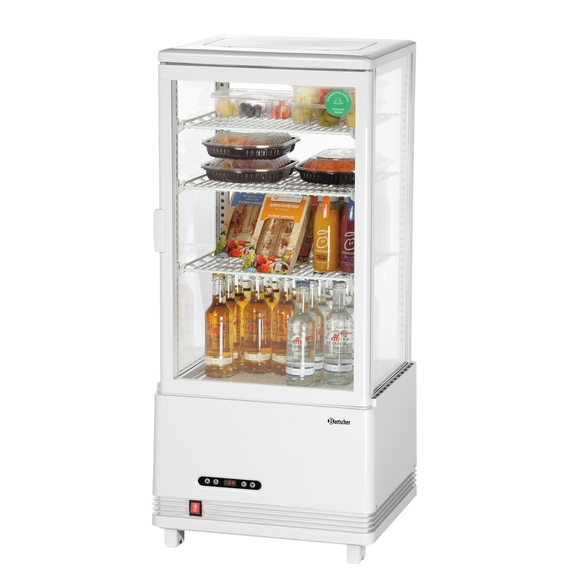 Bartscher Mini-Kühlvitrine 78L-WE/L 8 Bartscher Mini-Kühlvitrine 78L-WE/L