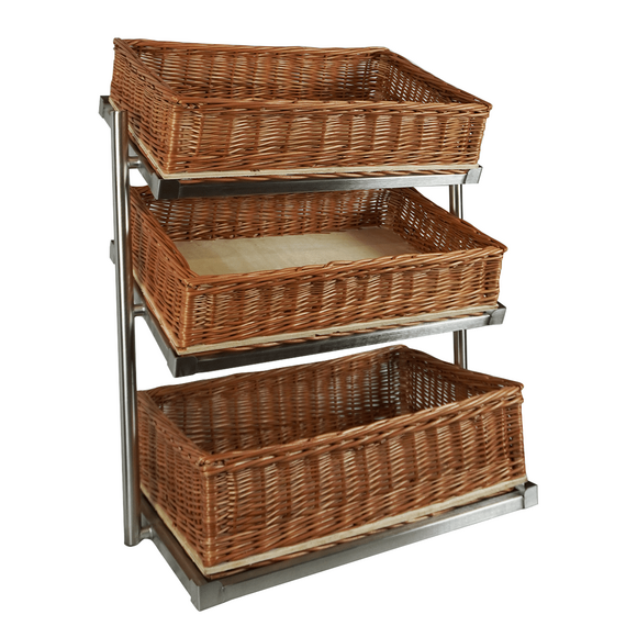 Combisteel Brotkorb Etagere 3 Hoch Breit Modell Inkl. Körbe Combisteel Brotkorb Etagere 3 Hoch Breit Modell Inkl. Körbe