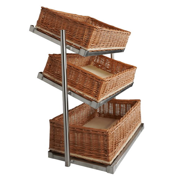 Combisteel Brotkorb Etagere 3 Hoch Breit Modell Inkl. Körbe 1 Combisteel Brotkorb Etagere 3 Hoch Breit Modell Inkl. Körbe