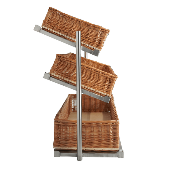 Combisteel Brotkorb Etagere 3 Hoch Breit Modell Inkl. Körbe 2 Combisteel Brotkorb Etagere 3 Hoch Breit Modell Inkl. Körbe