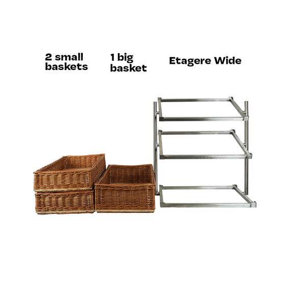 Combisteel Brotkorb Etagere 3 Hoch Breit Modell Inkl. Körbe 6 Combisteel Brotkorb Etagere 3 Hoch Breit Modell Inkl. Körbe