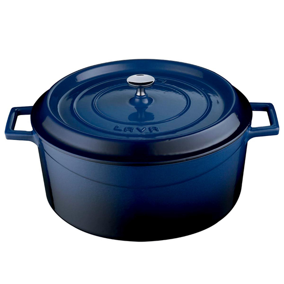 Combisteel Lava Gusseisen Casserole Ø32 Blau Combisteel Lava Gusseisen Casserole Ø32 Blau