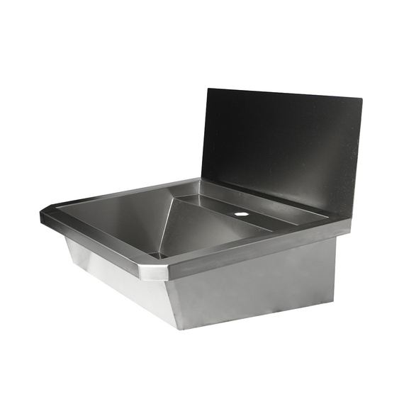 Combisteel Edelstahl Waschbecken 1 Ablasshahn 600mm Ablaufstopfen Und Schutzwand Inklusive, Exklusiv Hahn 1 Combisteel Edelstahl Waschbecken 1 Ablasshahn 600mm Ablaufstopfen Und Schutzwand Inklusive, Exklusiv Hahn
