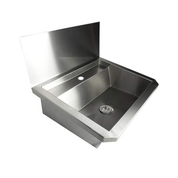 Combisteel Edelstahl Waschbecken 1 Ablasshahn 600mm Ablaufstopfen Und Schutzwand Inklusive, Exklusiv Hahn 5 Combisteel Edelstahl Waschbecken 1 Ablasshahn 600mm Ablaufstopfen Und Schutzwand Inklusive, Exklusiv Hahn