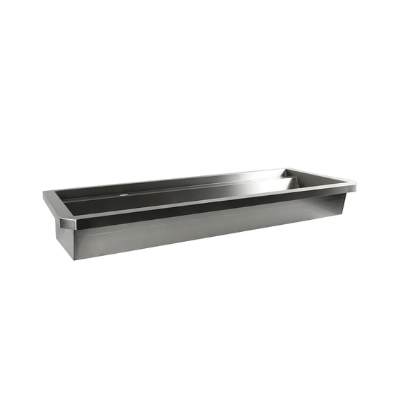 Combisteel Edelstahl Waschbecken 2 Ablasshahne 1200mm Ablaufstopfen Und Schutzwand Inklusive, Exklusiv Hahne 1 Combisteel Edelstahl Waschbecken 2 Ablasshahne 1200mm Ablaufstopfen Und Schutzwand Inklusive, Exklusiv Hahne