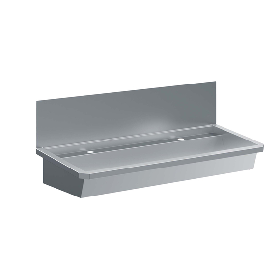 Combisteel Edelstahl Waschbecken 2 Ablasshahne 1200mm Ablaufstopfen Und Schutzwand Inklusive, Exklusiv Hahne Combisteel Edelstahl Waschbecken 2 Ablasshahne 1200mm Ablaufstopfen Und Schutzwand Inklusive, Exklusiv Hahne