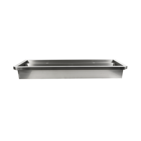 Combisteel Edelstahl Waschbecken 2 Ablasshahne 1200mm Ablaufstopfen Und Schutzwand Inklusive, Exklusiv Hahne 2 Combisteel Edelstahl Waschbecken 2 Ablasshahne 1200mm Ablaufstopfen Und Schutzwand Inklusive, Exklusiv Hahne