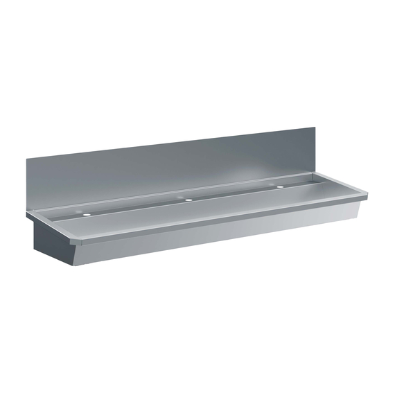Combisteel Edelstahl Waschbecken 3 Ablasshahne 1800mm Ablaufstopfen Und Schutzwand Inklusive, Exklusiv Hahne Combisteel Edelstahl Waschbecken 3 Ablasshahne 1800mm Ablaufstopfen Und Schutzwand Inklusive, Exklusiv Hahne