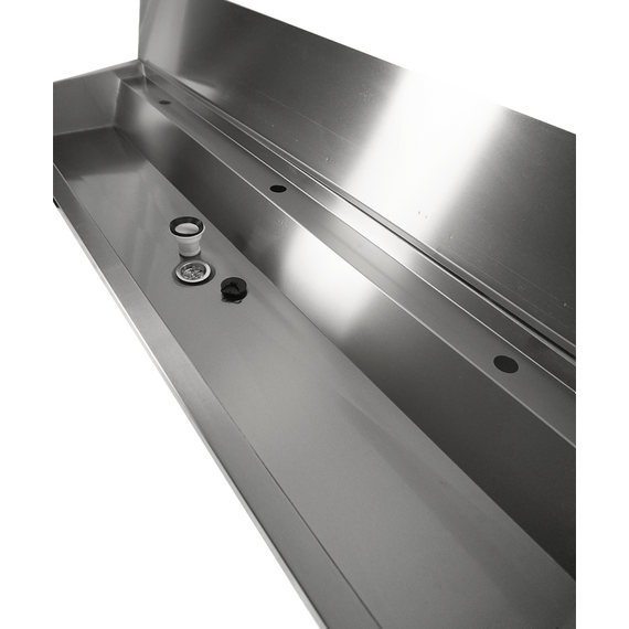 Combisteel Edelstahl Waschbecken 3 Ablasshahne 1800mm Ablaufstopfen Und Schutzwand Inklusive, Exklusiv Hahne 4 Combisteel Edelstahl Waschbecken 3 Ablasshahne 1800mm Ablaufstopfen Und Schutzwand Inklusive, Exklusiv Hahne