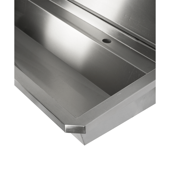 Combisteel Edelstahl Waschbecken 4 Ablasshahne 2400mm Ablaufstopfen Und Schutzwand Inklusive, Exklusiv Hahne 1 Combisteel Edelstahl Waschbecken 4 Ablasshahne 2400mm Ablaufstopfen Und Schutzwand Inklusive, Exklusiv Hahne