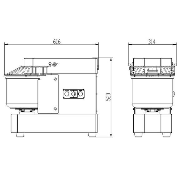 Combisteel Teigmaschine 10L 1 Combisteel Teigmaschine 10L