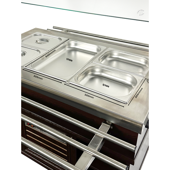 Combisteel Heißes Büffet Gn 3/1 – Breite 1200 – Art.-Nr.: 7078.0025 7 Combisteel Heißes Büffet Gn 3/1 – Breite 1200 – Art.-Nr.: 7078.0025
