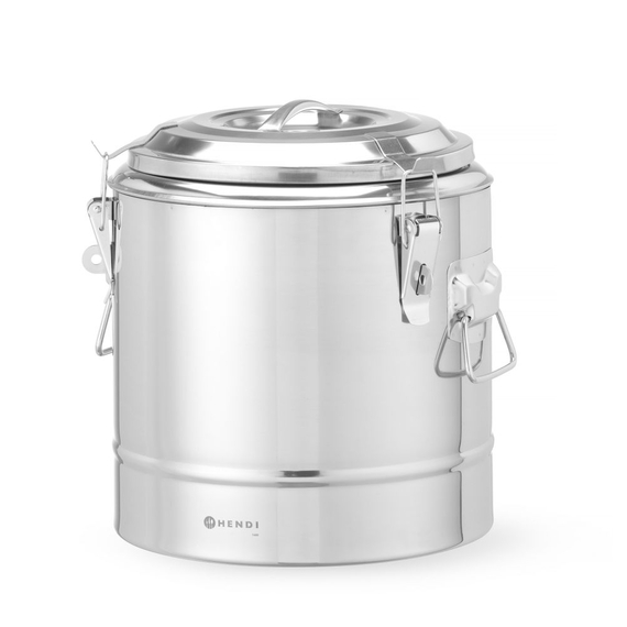 Hendi Isolierter tragbarer Behälter, Kitchen Line, 11L, Silber, ⌀300x(H)345mm 1 Hendi Isolierter tragbarer Behälter, Kitchen Line, 11L, Silber, ⌀300x(H)345mm