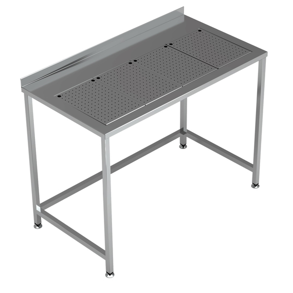 Combisteel Arbeitstisch mit Integrierter Tropfschale 1200X650 Combisteel Arbeitstisch mit Integrierter Tropfschale 1200X650