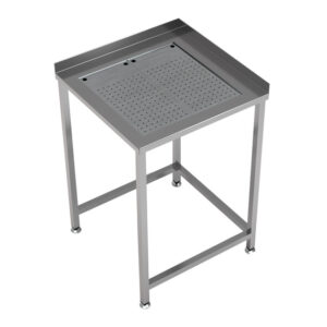 Combisteel Arbeitstisch Ecke mit Integrierter Abtropfschale 650X650