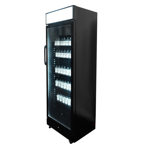 Combisteel Kühlschrank 1 Glastür Schwarz mit Canopy Sve-450 Blc 2 Combisteel Kühlschrank 1 Glastür Schwarz mit Canopy Sve-450 Blc