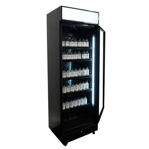 Combisteel Kühlschrank 1 Glastür Schwarz mit Canopy Sve-450 Blc 1 Combisteel Kühlschrank 1 Glastür Schwarz mit Canopy Sve-450 Blc