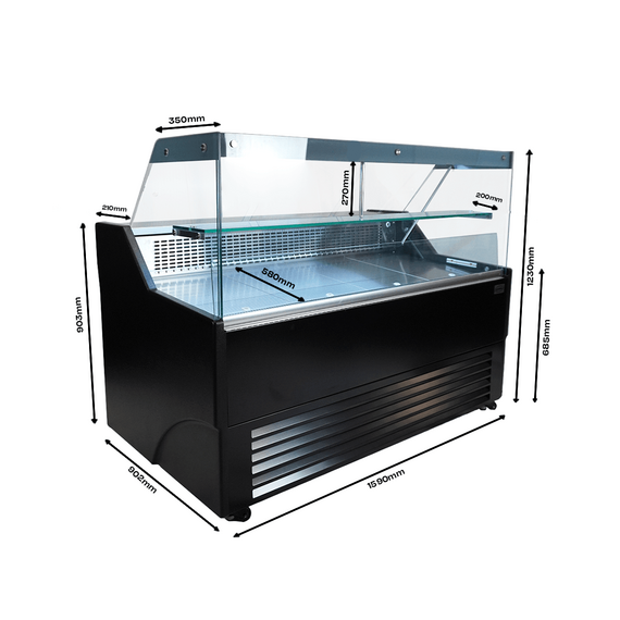 Combisteel Kühlvitrine Wesley 1.5 1 Combisteel Kühlvitrine Wesley 1.5