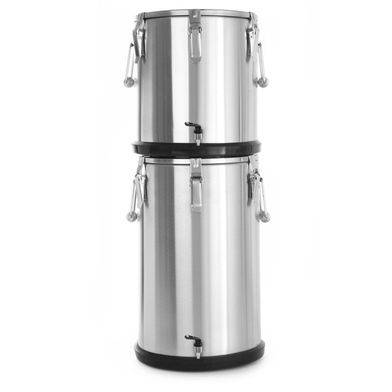 Hendi Isolierter tragbarer Behälter - mit Ablasshahn, Profi Line, 20L, Silber, ⌀330x(H)360mm 1 Hendi Isolierter tragbarer Behälter - mit Ablasshahn, Profi Line, 20L, Silber, ⌀330x(H)360mm