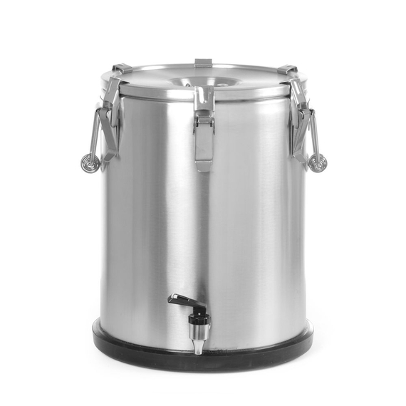 Hendi Isolierter tragbarer Behälter - mit Ablasshahn, Profi Line, 25L, Silber, ⌀330x(H)430mm Hendi Isolierter tragbarer Behälter - mit Ablasshahn, Profi Line, 25L, Silber, ⌀330x(H)430mm