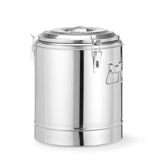 Hendi Isolierter tragbarer Behälter, Kitchen Line, 23L, Silber, ⌀350x(H)440mm 1 Hendi Isolierter tragbarer Behälter, Kitchen Line, 23L, Silber, ⌀350x(H)440mm