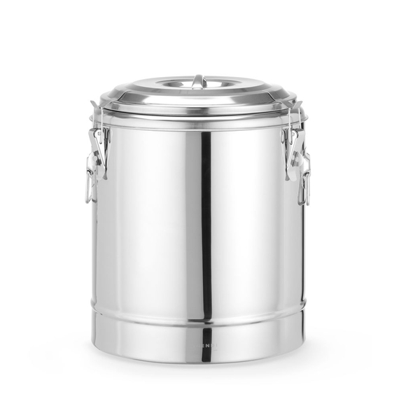 Hendi Isolierter tragbarer Behälter, Kitchen Line, 23L, Silber, ⌀350x(H)440mm Hendi Isolierter tragbarer Behälter, Kitchen Line, 23L, Silber, ⌀350x(H)440mm