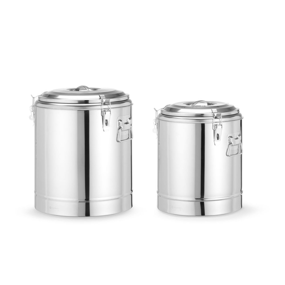 Hendi Isolierter tragbarer Behälter, Kitchen Line, 36L, Silber, ⌀400x(H)500mm 3 Hendi Isolierter tragbarer Behälter, Kitchen Line, 36L, Silber, ⌀400x(H)500mm