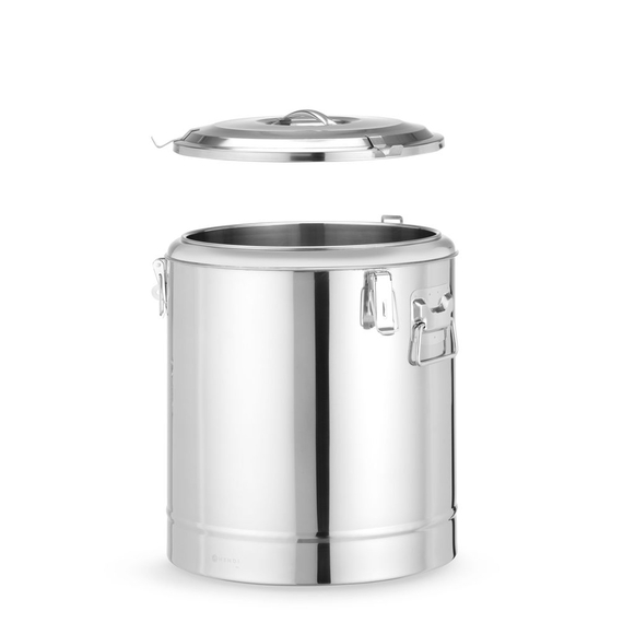 Hendi Isolierter tragbarer Behälter, Kitchen Line, 36L, Silber, ⌀400x(H)500mm 2 Hendi Isolierter tragbarer Behälter, Kitchen Line, 36L, Silber, ⌀400x(H)500mm