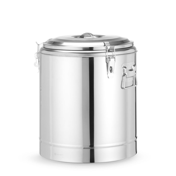 Hendi Isolierter tragbarer Behälter, Kitchen Line, 36L, Silber, ⌀400x(H)500mm 1 Hendi Isolierter tragbarer Behälter, Kitchen Line, 36L, Silber, ⌀400x(H)500mm