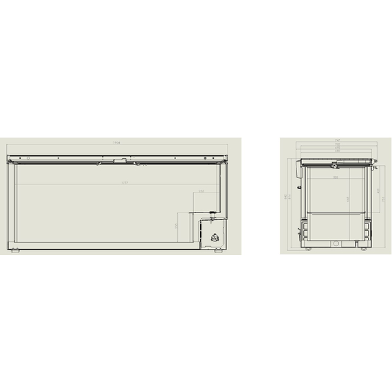 Combisteel Tiefkühltruhe Edelstahl Deckel 635 L 1 Combisteel Tiefkühltruhe Edelstahl Deckel 635 L