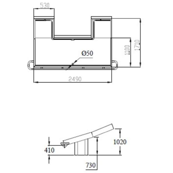 Combisteel Fischtheke – Breite 2490 1 Combisteel Fischtheke – Breite 2490