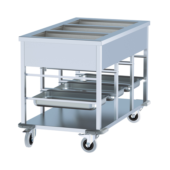 Combisteel Bain-Marie Wagen 3/1. 4 Combisteel Bain-Marie Wagen 3/1.