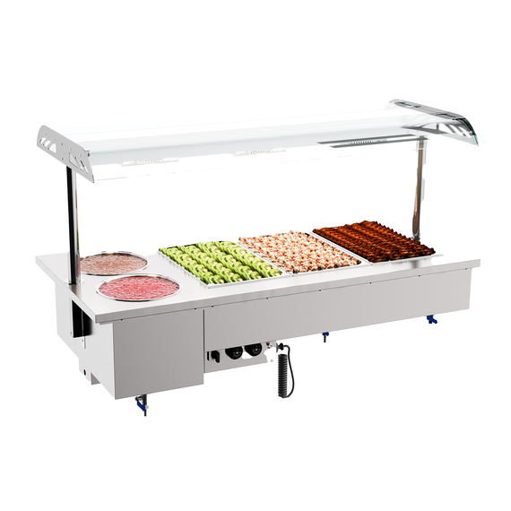 Combisteel Einbau Bain-Marie mit Schalen 3/1 Combisteel Einbau Bain-Marie mit Schalen 3/1