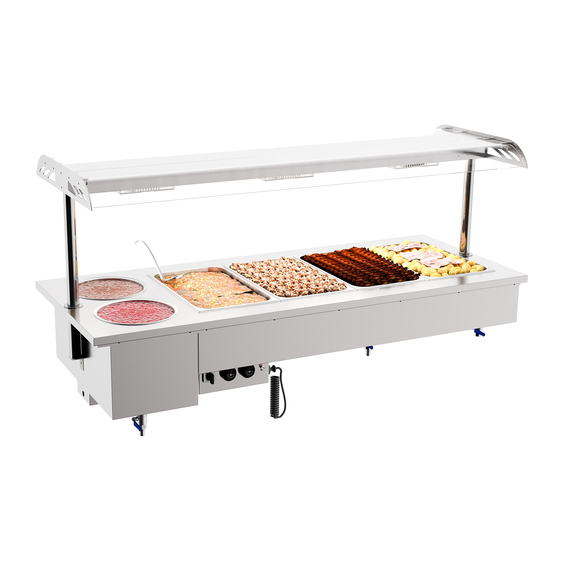 Combisteel Einbau Bain-Marie mit Schalen 4/1 Combisteel Einbau Bain-Marie mit Schalen 4/1