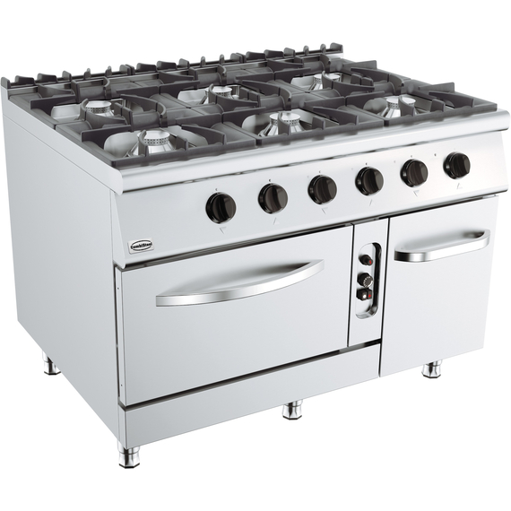 Combisteel Base 900 Gasherd 6 Br. mit Gasbackofen Combisteel Base 900 Gasherd 6 Br. mit Gasbackofen