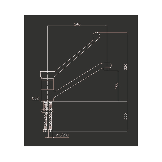 Combisteel Zapfen mit Ellebogenbedienung 2 Combisteel Zapfen mit Ellebogenbedienung