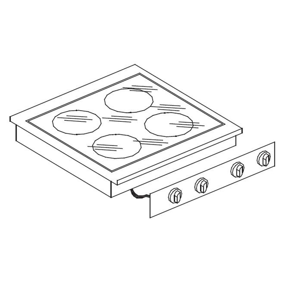Combisteel Glaskeramikherd 4 Zonen Combisteel Glaskeramikherd 4 Zonen