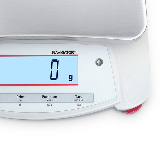 Portable Mehrzweckwaage Ohaus Navigator, 240x250x74 mm (BxTxH), Wägebereich bis 6,4 kg, Teilung 2 g 4 Portable Mehrzweckwaage Ohaus Navigator, 240x250x74 mm (BxTxH), Wägebereich bis 6,4 kg, Teilung 2 g