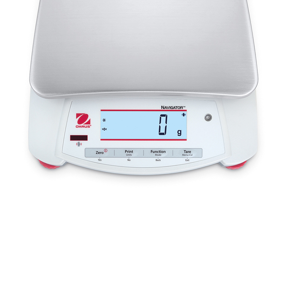 Portable Mehrzweckwaage Ohaus Navigator, 240x250x74 mm (BxTxH), Wägebereich bis 6,4 kg, Teilung 2 g 3 Portable Mehrzweckwaage Ohaus Navigator, 240x250x74 mm (BxTxH), Wägebereich bis 6,4 kg, Teilung 2 g