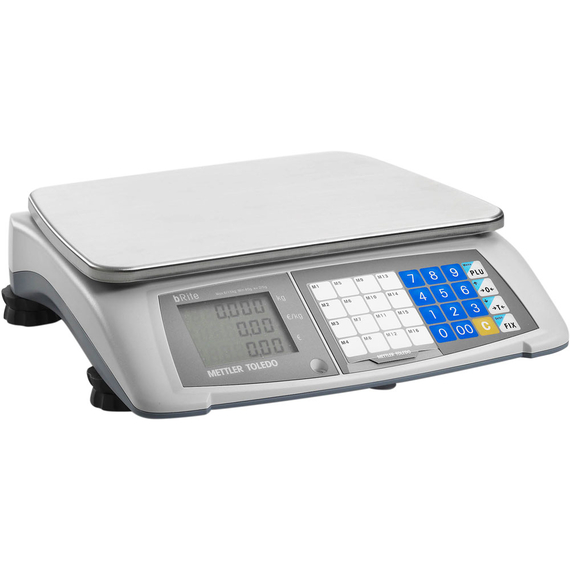 Verkaufswaage, Kapazität 15 kg, Teilung 5 g, Abmessung 351 x 359 x 111 mm (BxTxH) Verkaufswaage, Kapazität 15 kg, Teilung 5 g, Abmessung 351 x 359 x 111 mm (BxTxH)